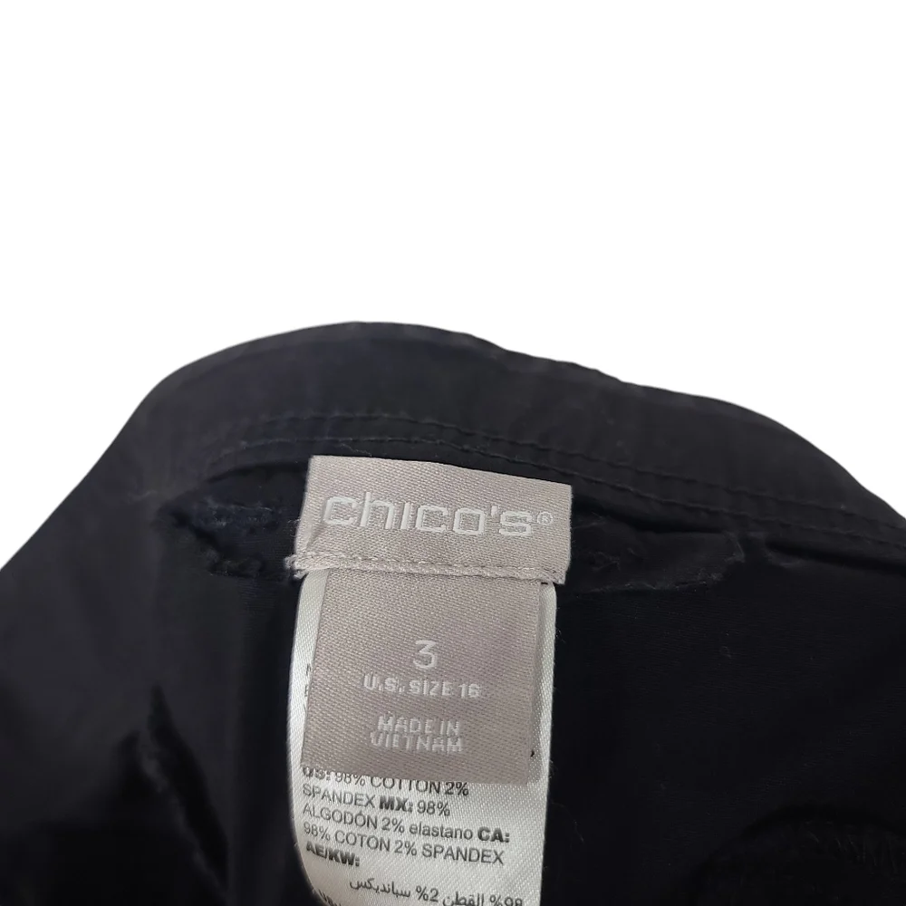 Chico's Black Pants 16 - Picture 6 of 8